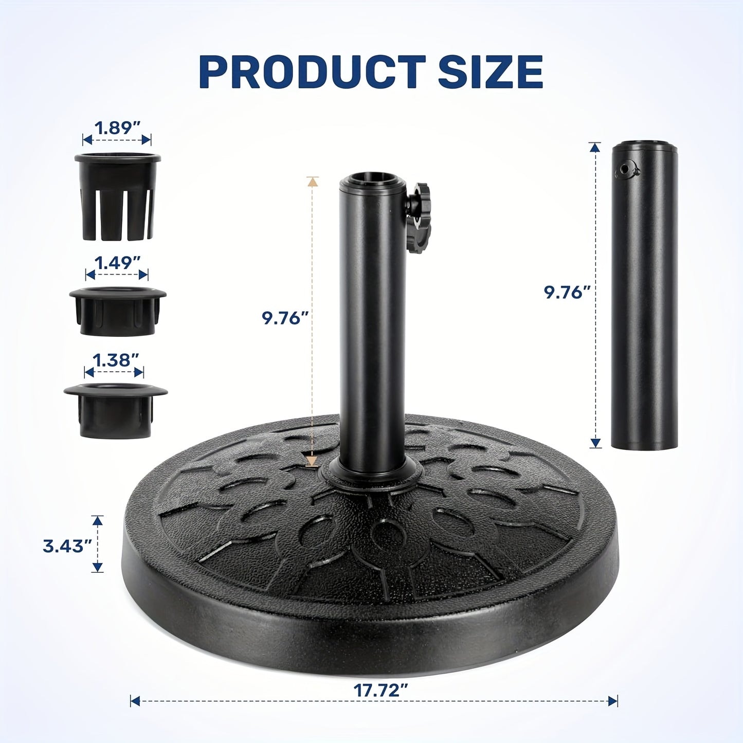 Simple Deluxe Heavy Duty Patio Umbrella Base Stand Anchor
