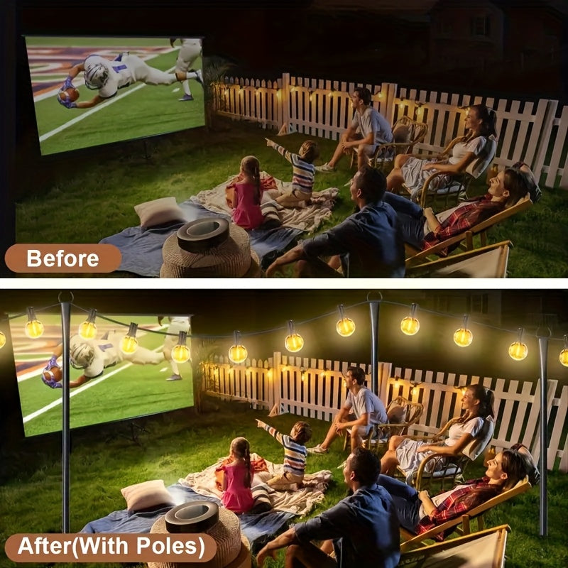 Adjustable Heavy Duty Outdoor String Light Pole For Patio