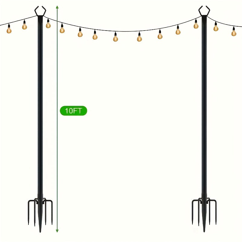 Adjustable Heavy Duty Outdoor String Light Pole For Patio