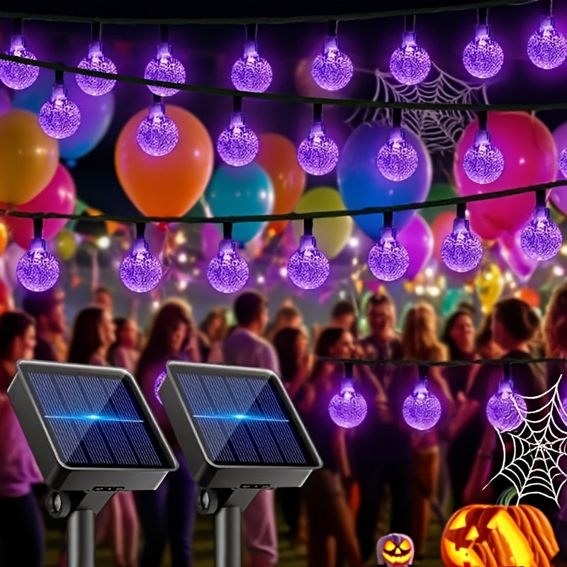 Solar Crystal Ball String Lights For Garden Wedding