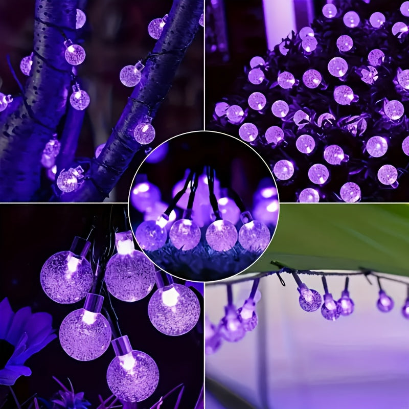 Solar Crystal Ball String Lights For Garden Wedding