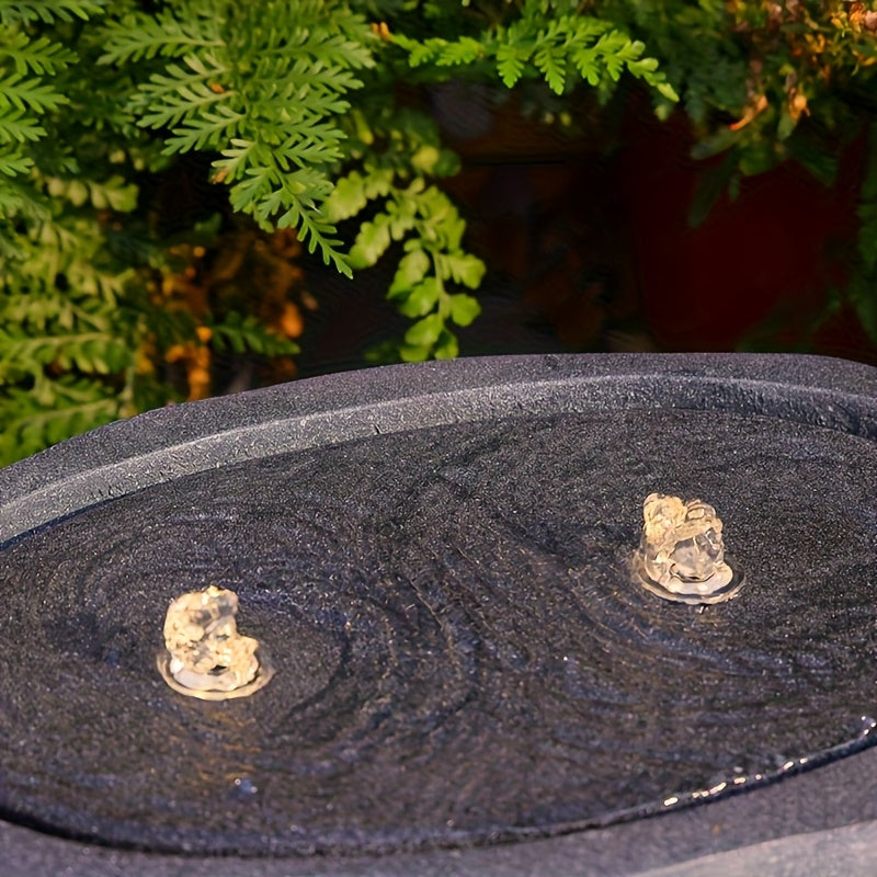 Outdoor Garden Sphere Water Fountain with Lights and Pump