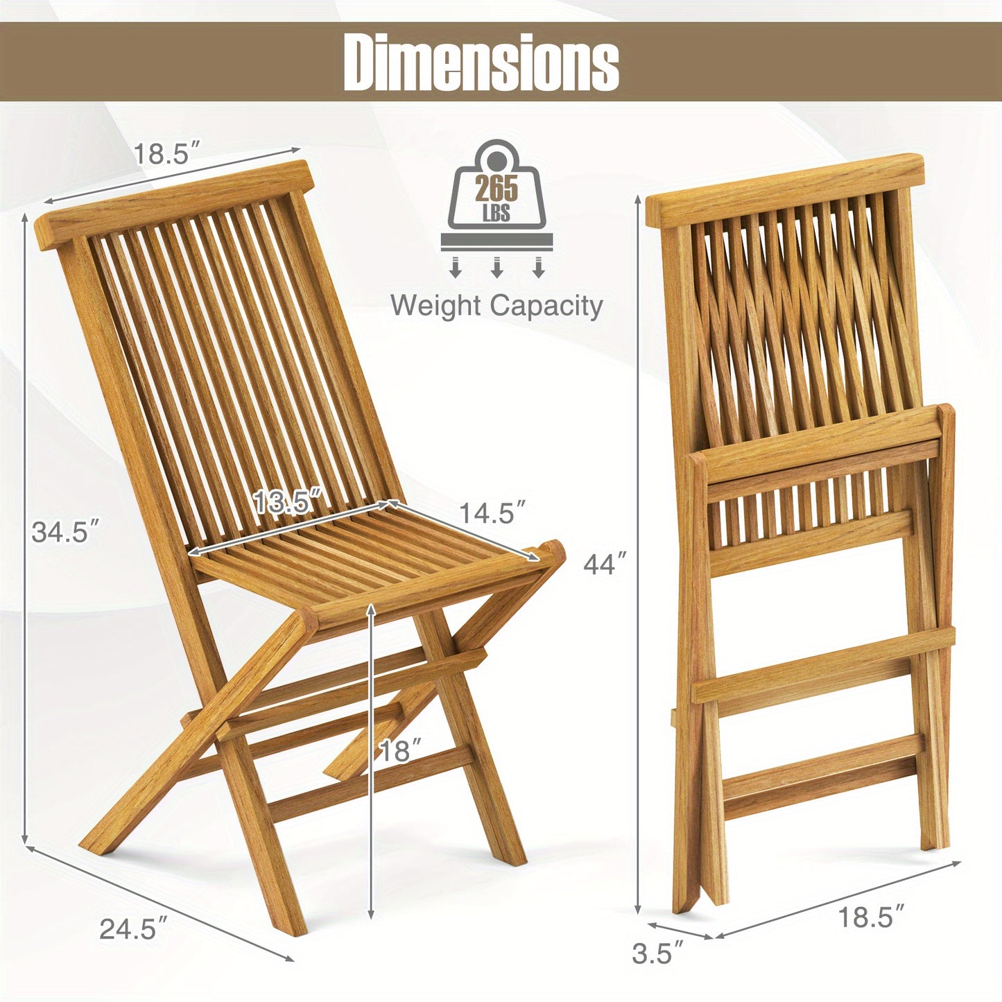 LIFEZEAL Portable Folding Patio Chairs Set for Outdoor Relaxation