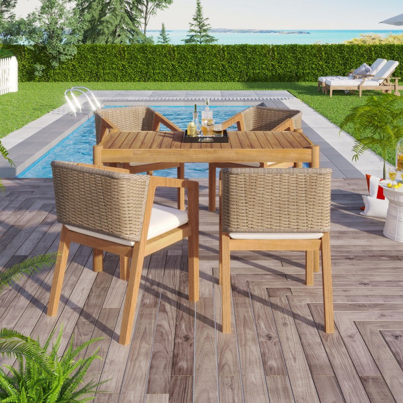 Elegant Outdoor Dining Set for Stylish Gatherings and Entertaining
