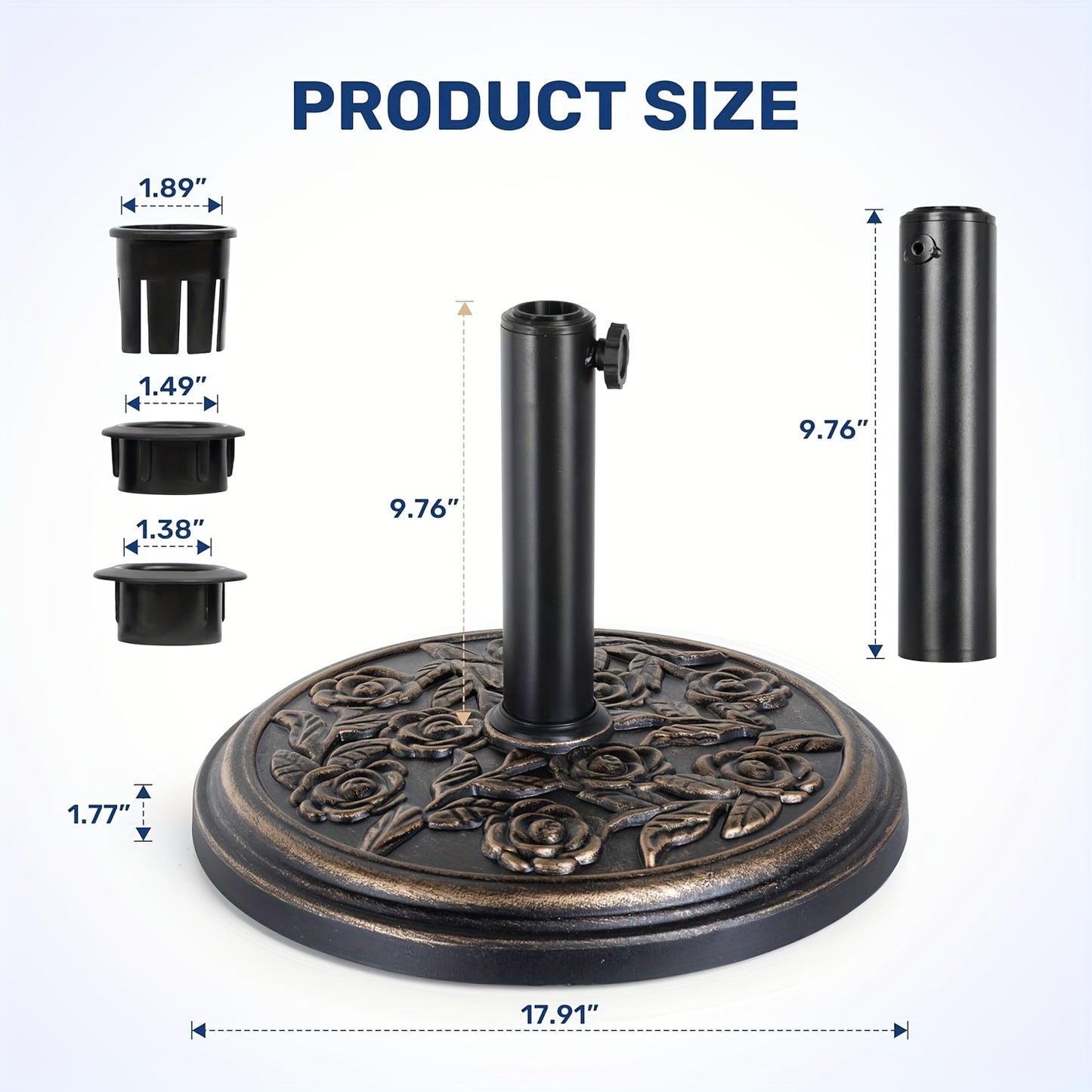 Simple Deluxe Heavy Duty Patio Umbrella Base Stand Anchor