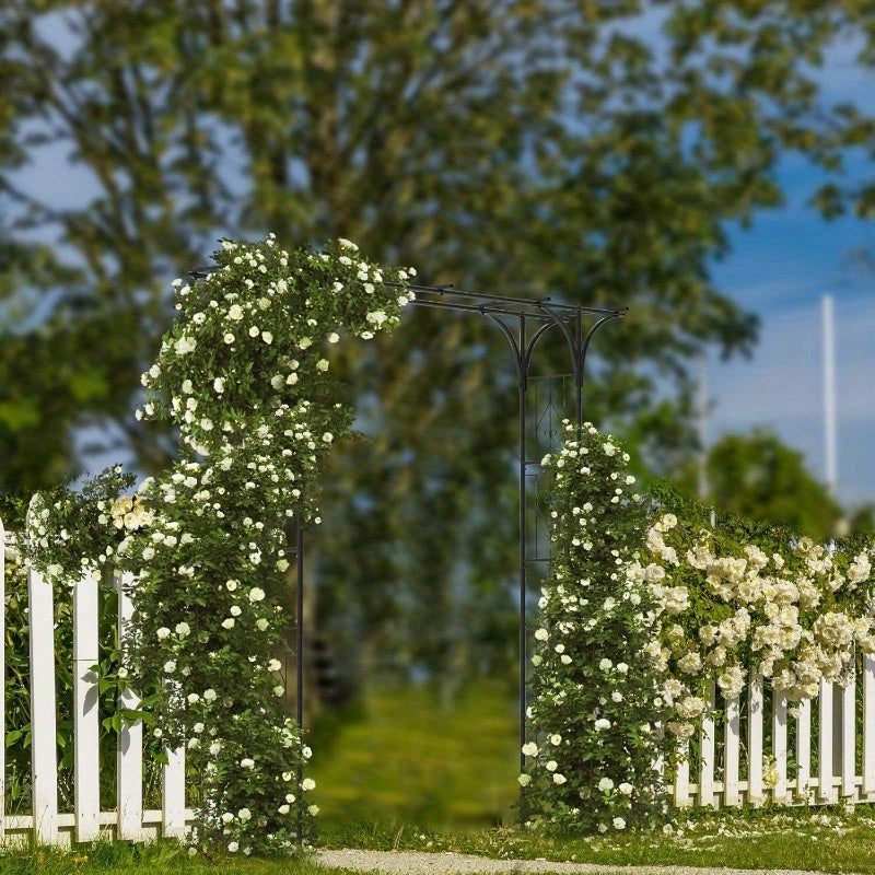 Elegant Metal Garden Arch Arbor With Lattice For Events
