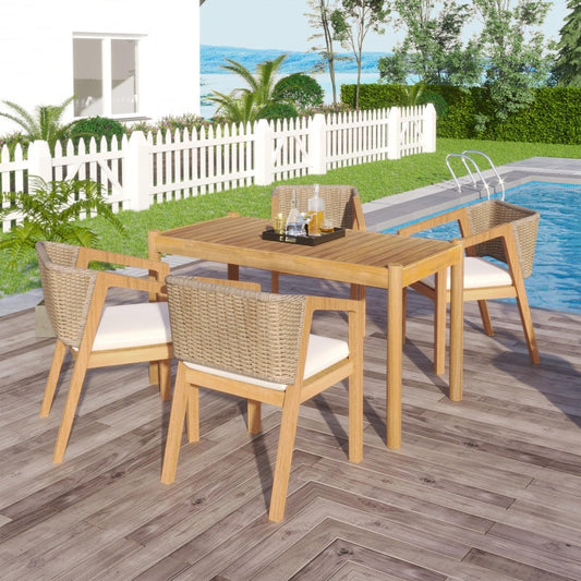 Elegant Outdoor Dining Set for Stylish Gatherings and Entertaining