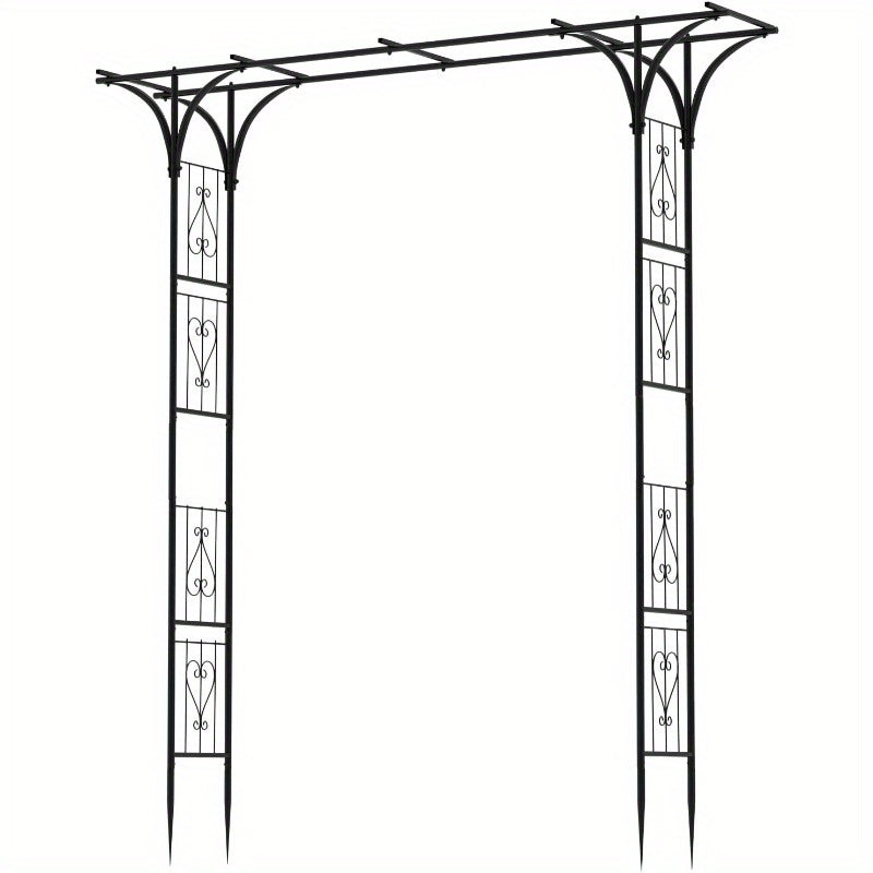 Elegant Metal Garden Arch Arbor With Lattice For Events
