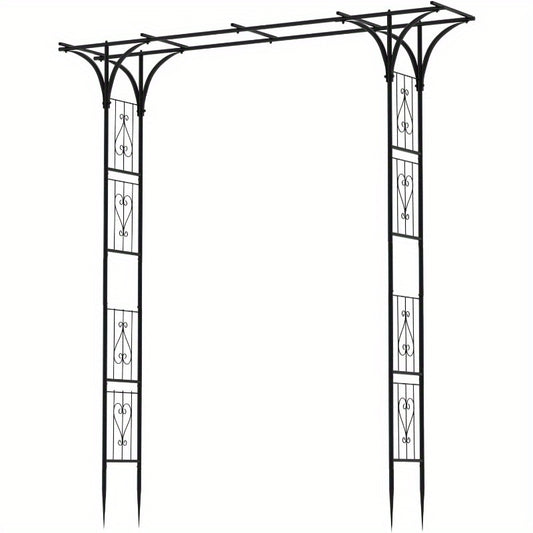 Elegant Metal Garden Arch Arbor With Lattice For Events